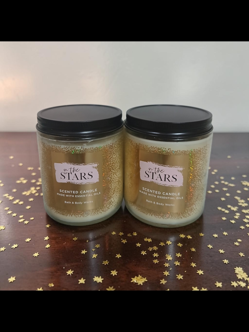 Bath & Body Works In the Stars Gold Jar Scented Candle Duo